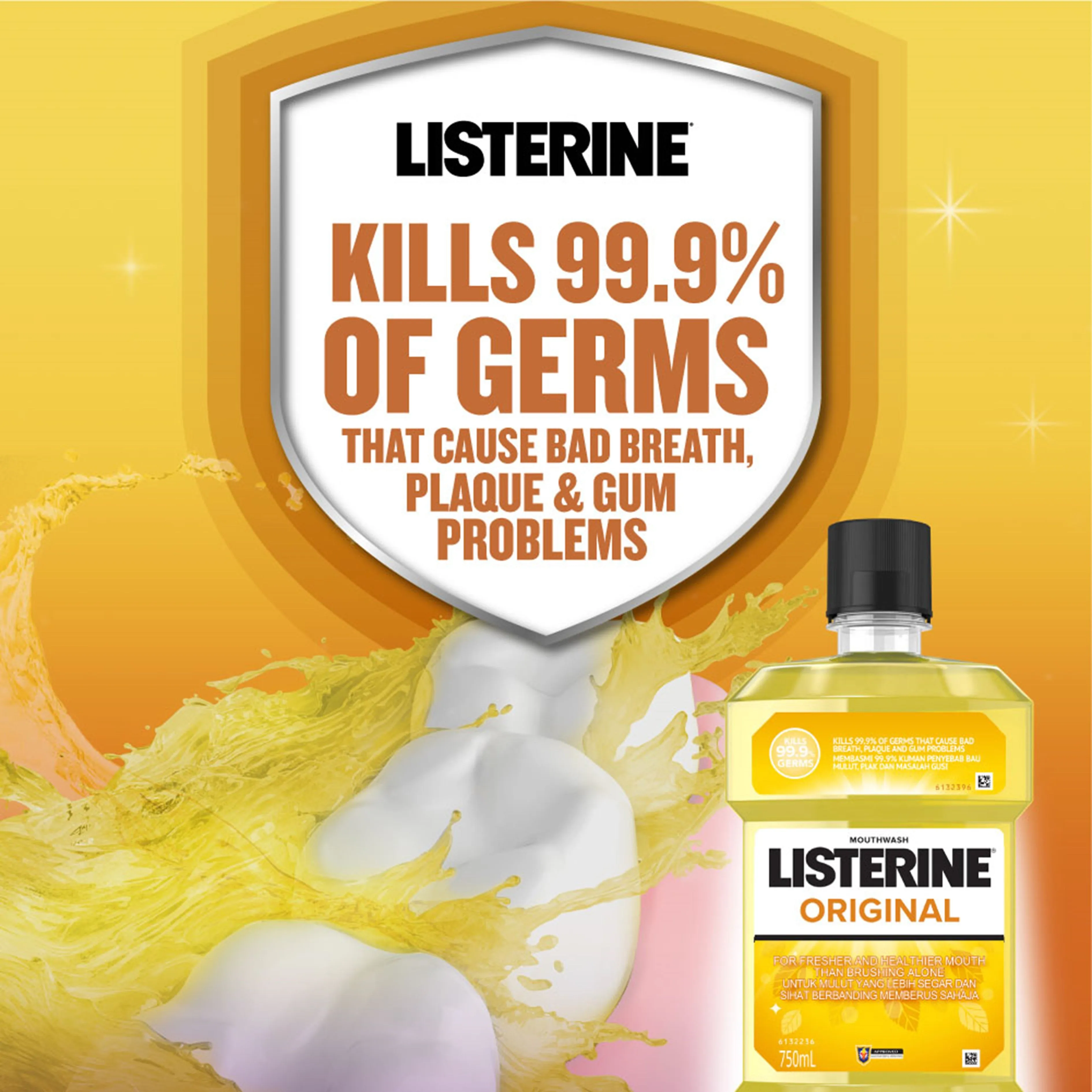 Listerine Mouthwash - Original 750mLx2's [Twinpack]