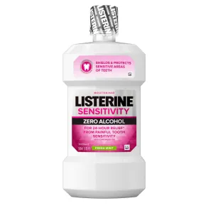LISTERINE® SENSITIVITY ZERO Alcohol Mouthrinse, Fresh Mint, 500 mL