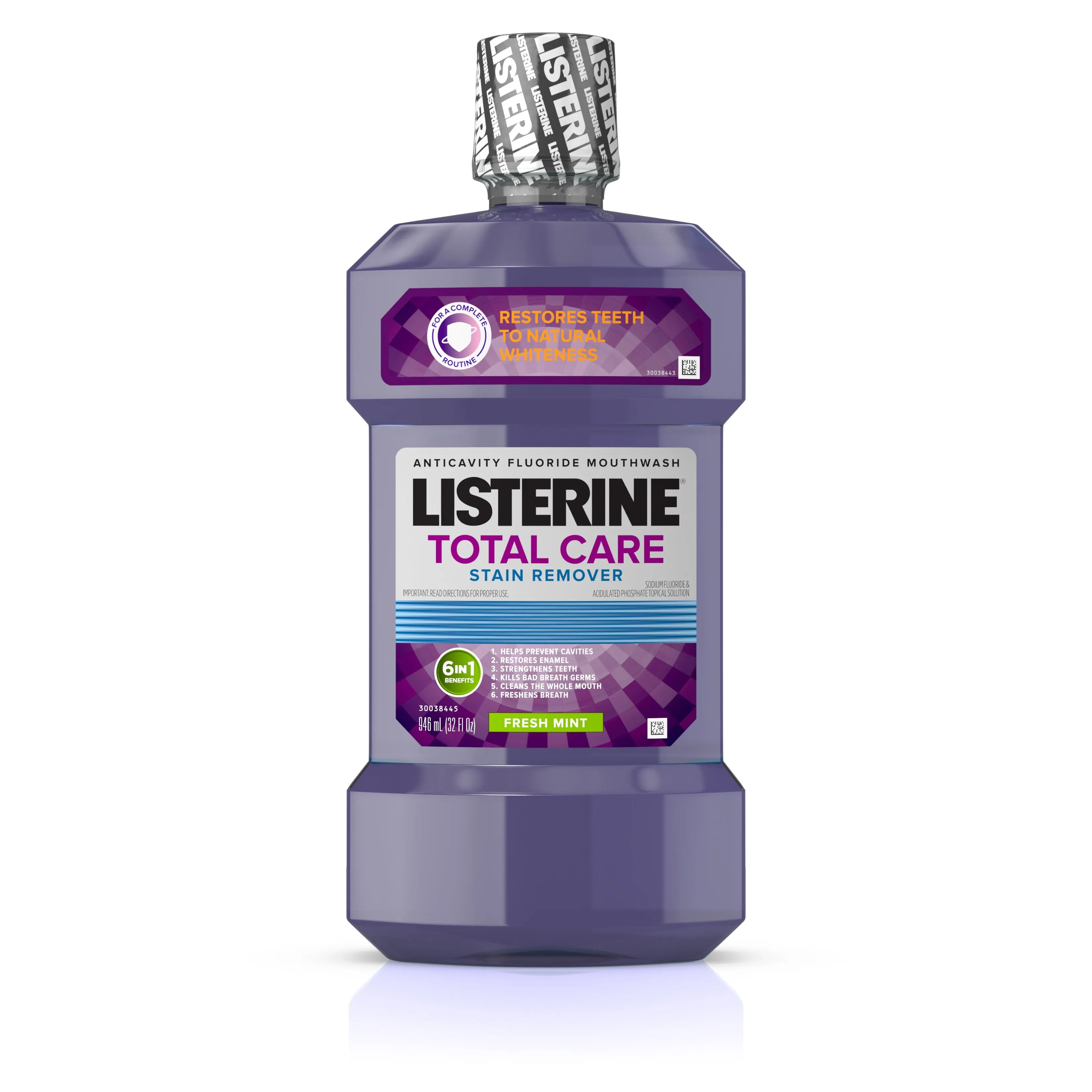 Listerine Total Care Plus Whitening Anticavity Mouthwash, Fresh Mint