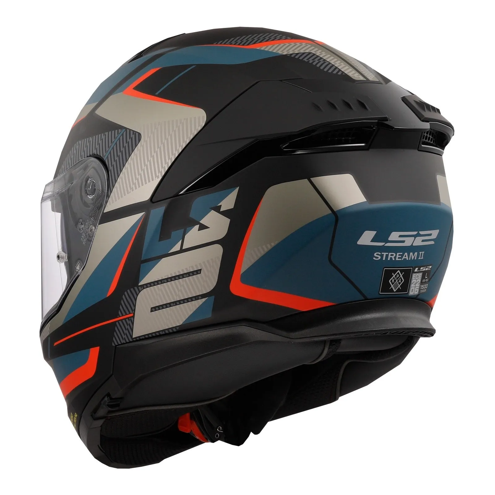 LS2 FF808 Stream II Road - Matte Black / Blue