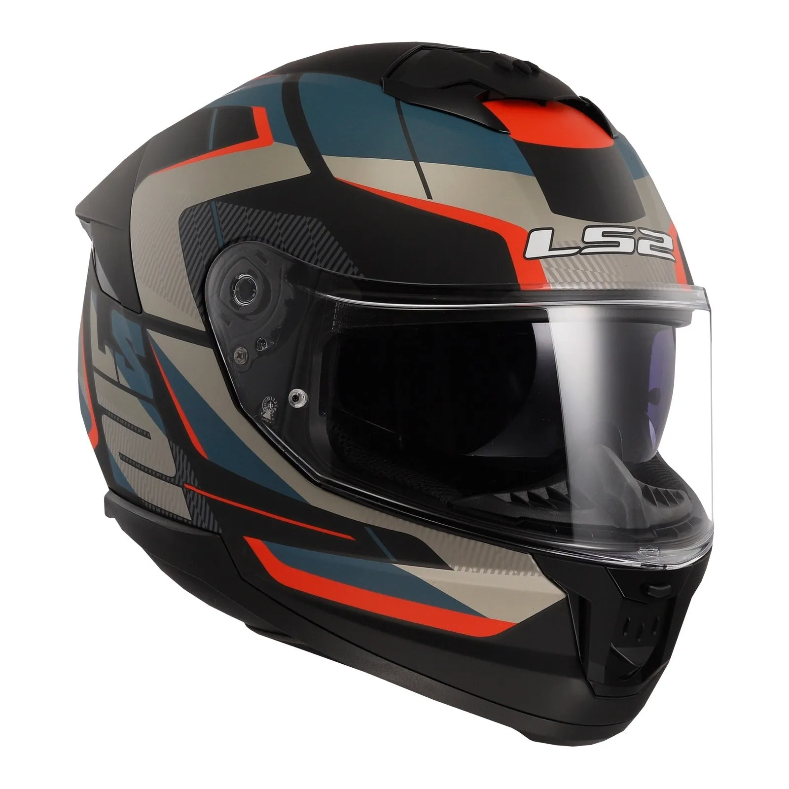 LS2 FF808 Stream II Road - Matte Black / Blue