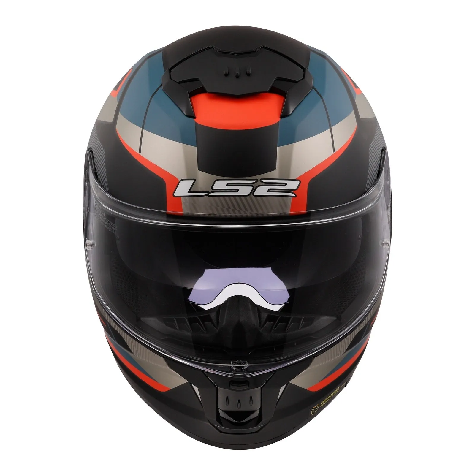 LS2 FF808 Stream II Road - Matte Black / Blue