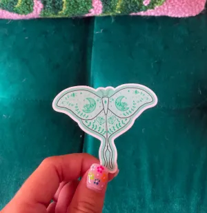 Luna Moth Sticker