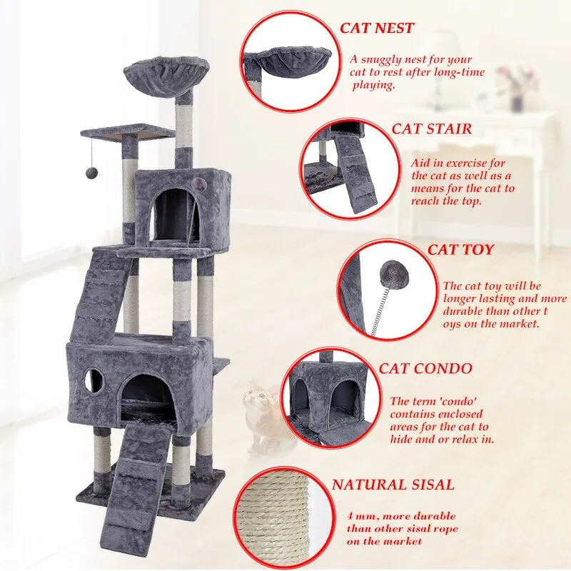 Luxury Multi-layer Cat Condo House