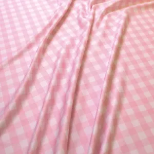 Lycra Jersey Fabric - Pink, off-white