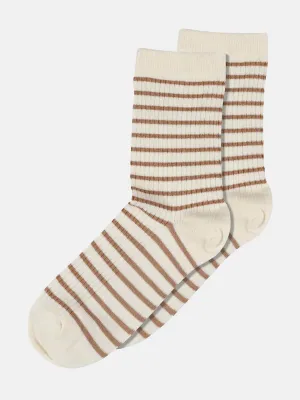 Lydia Ankle Socks - Tawny Brown