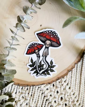 Macabre Mushroom Sticker