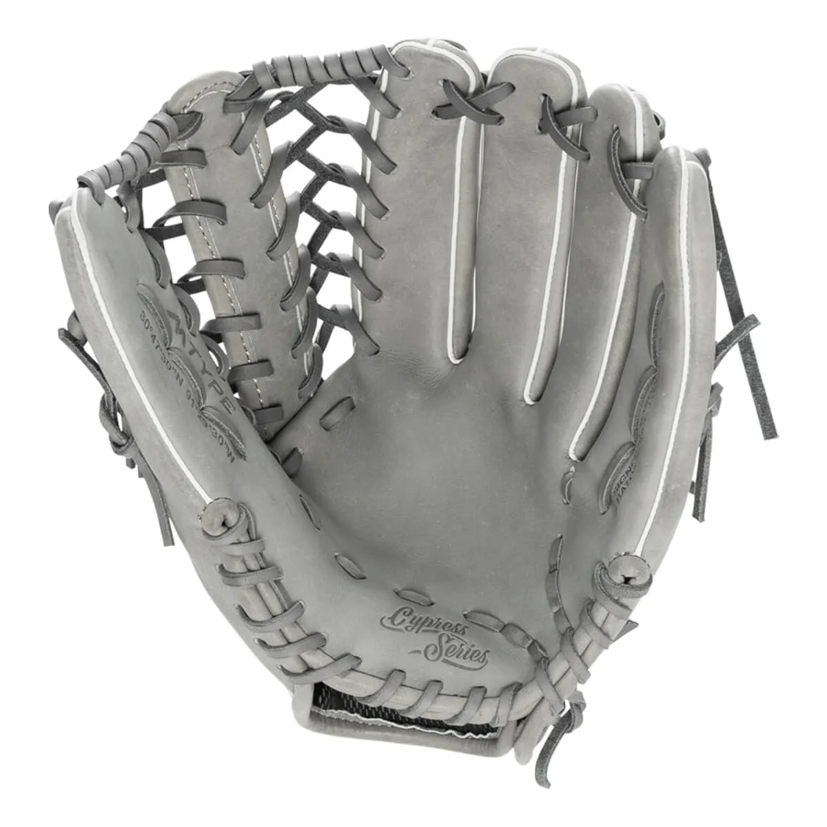 Marucci Cypress 12.75" Outfield Baseball Glove: MFG2CY78R1-GY/SL