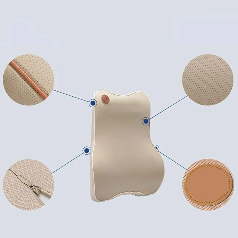 Memory Foam Car Cushion Seat Back Pillow