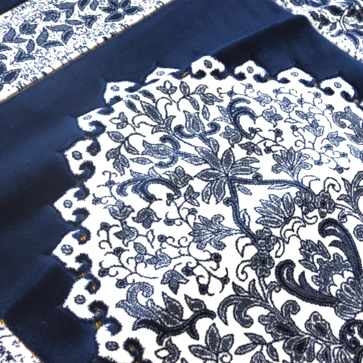 Memory Foam Padded Prayer Mat - Navy