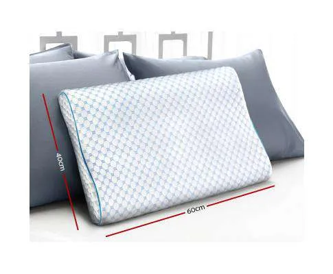 Memory Foam Pillow Ice Silk Cover Contour Pillows Cool Cervical Support