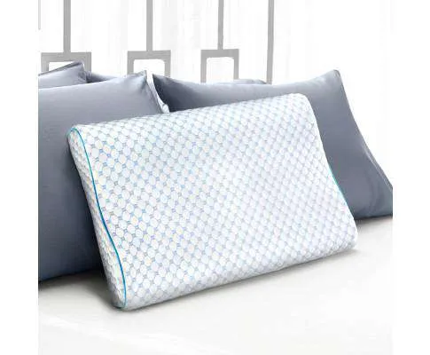Memory Foam Pillow Ice Silk Cover Contour Pillows Cool Cervical Support
