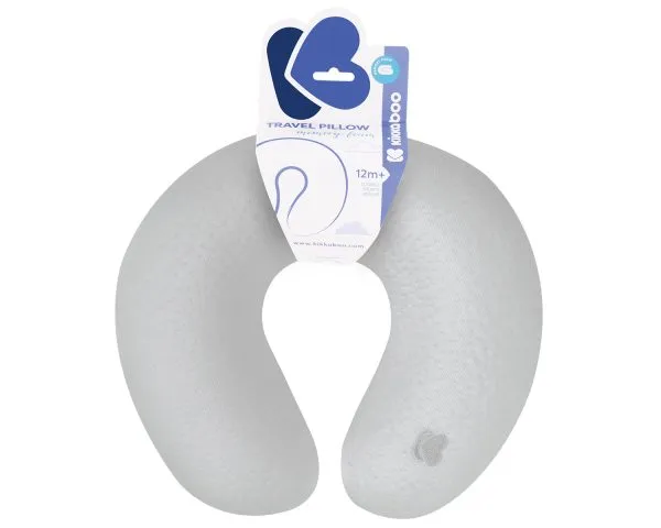 Memory Foam Travel Pillow Airknit Grey
