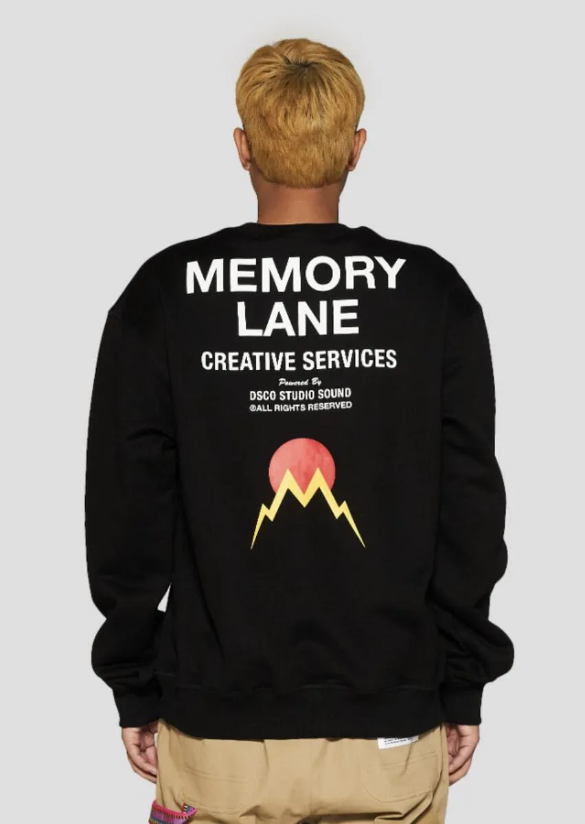 Memory Lane Crewneck (Black)