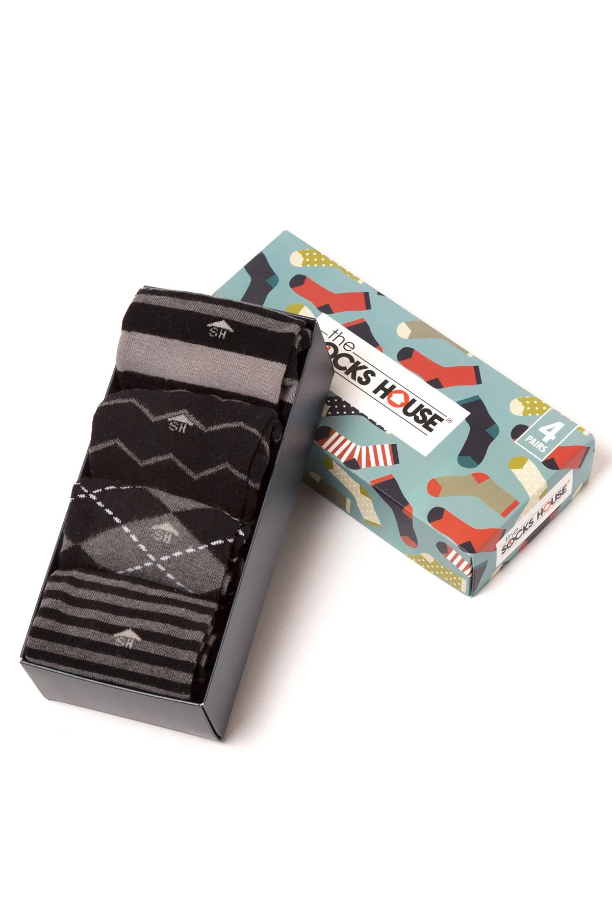 Men Classic Gift Set with 4 Pairs of Socks