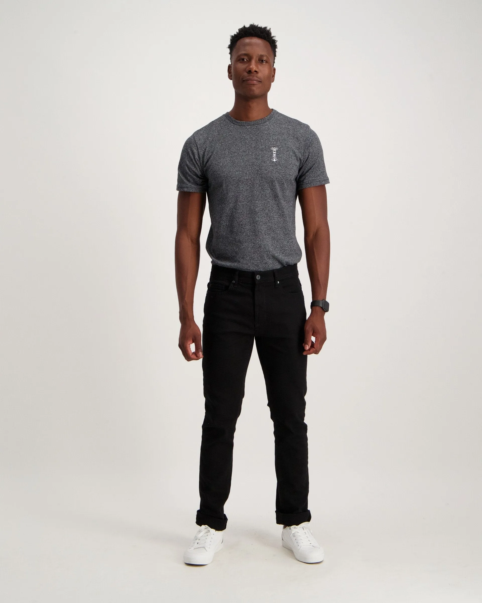 Men's Black Slim Stretch Denim Jean