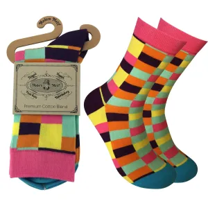 Mens Colorful Novelty Funky Fun Cotton Fashion Socks  Collection- Single Pairs