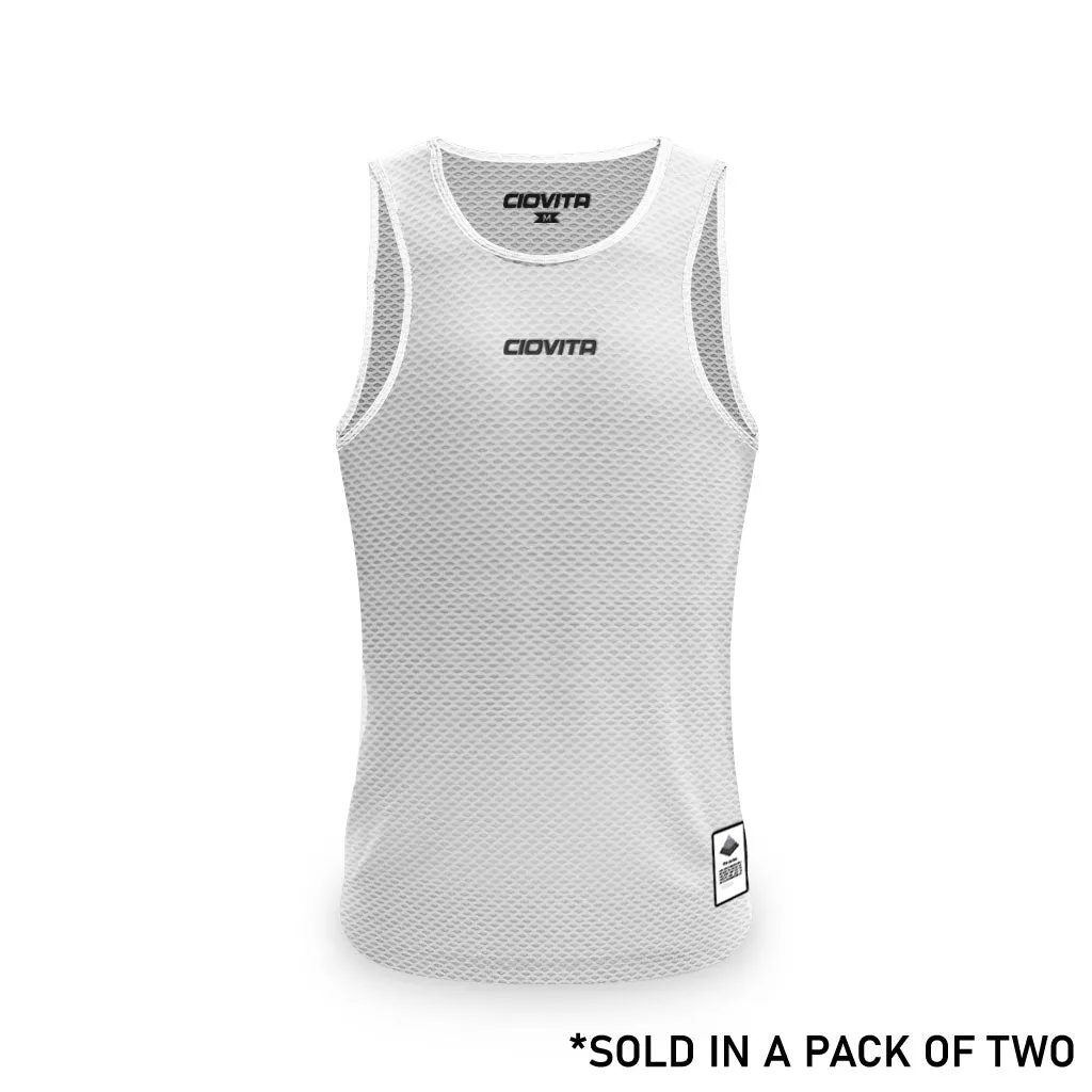 Men's Strato Undervest (2Pk White and Black)