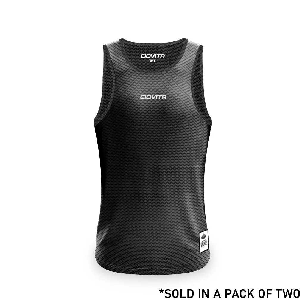 Men's Strato Undervest (2Pk White and Black)