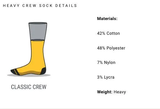 Merge4 Navy Heather Classic Crew Socks