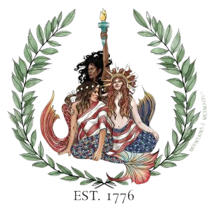 Mermaids For America Sticker