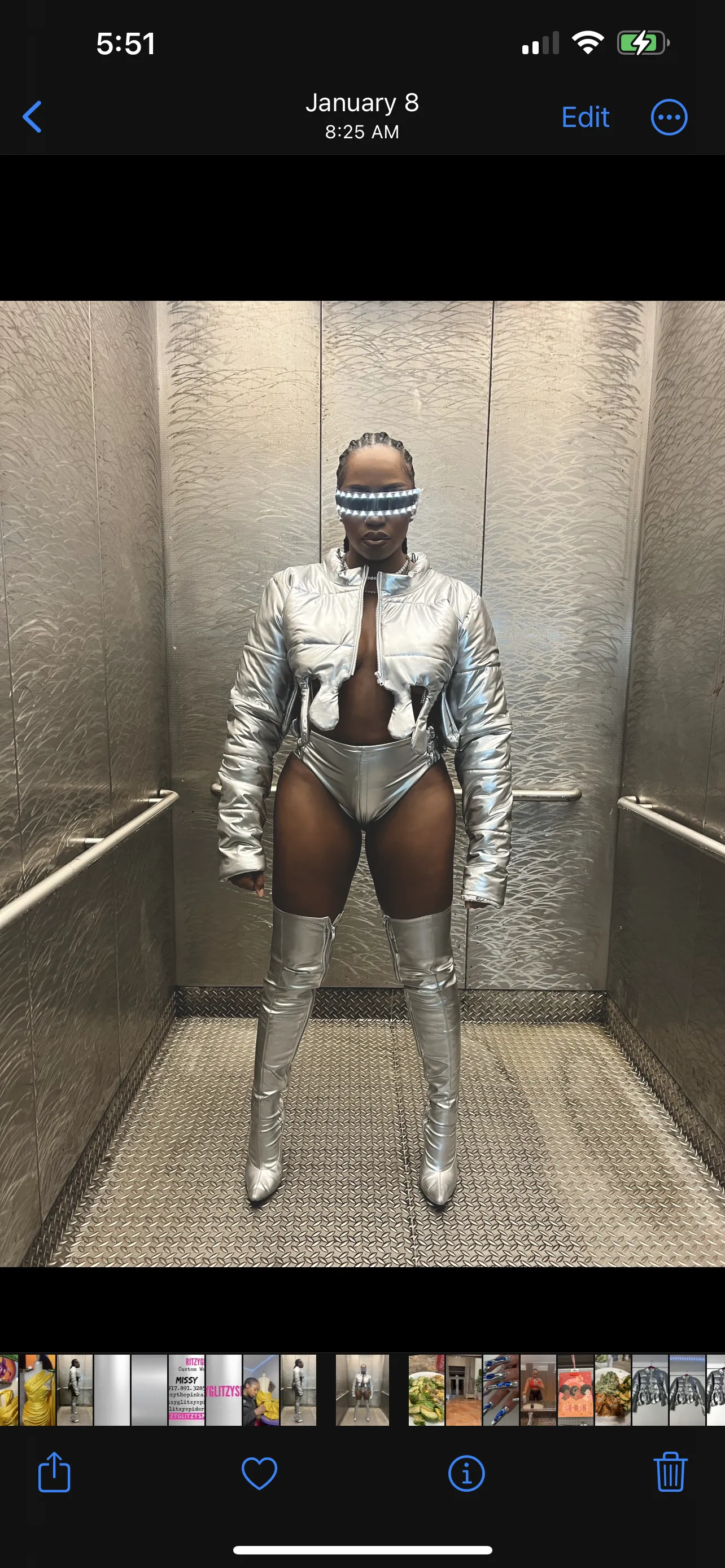 Metallic Drip Jacket