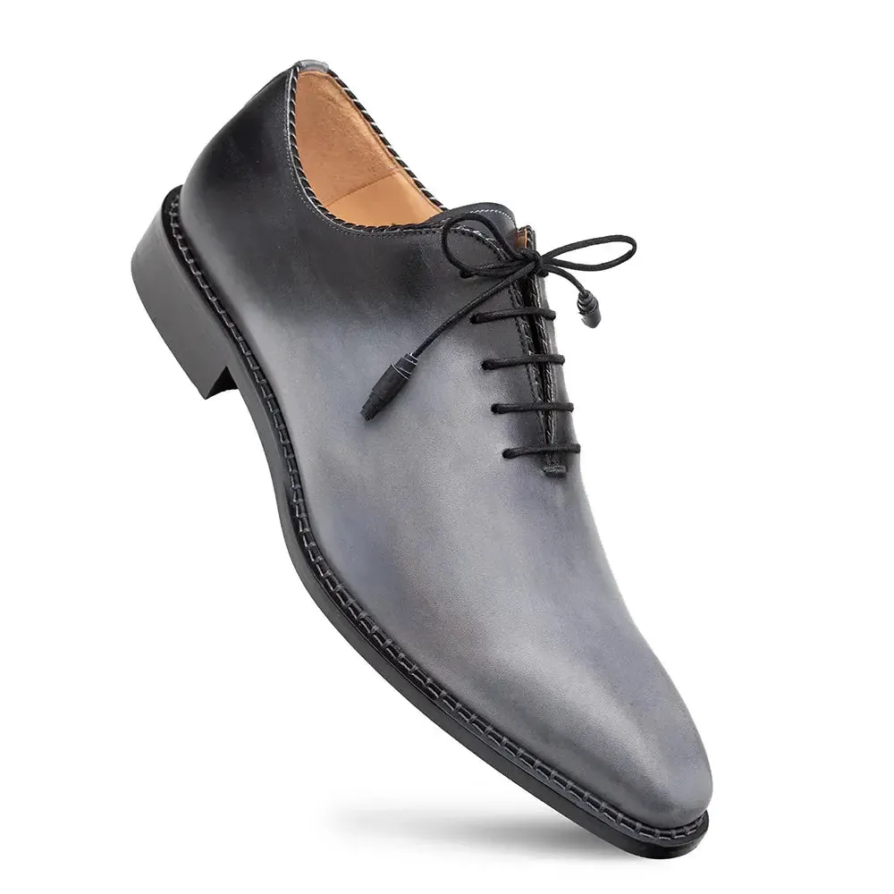 Mezlan Barbaro 21316 Grey/Black Genuine Two-Tone Oxfords