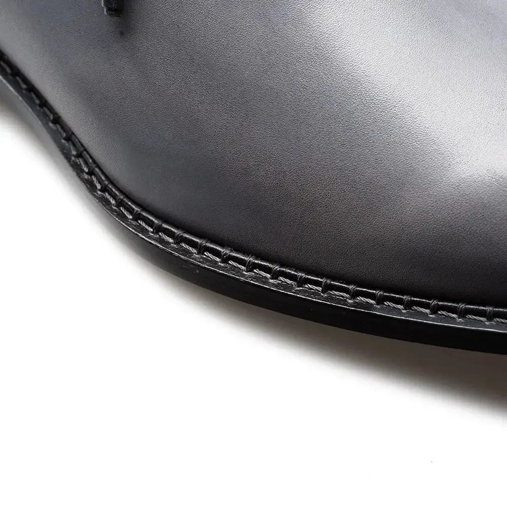 Mezlan Barbaro 21316 Grey/Black Genuine Two-Tone Oxfords