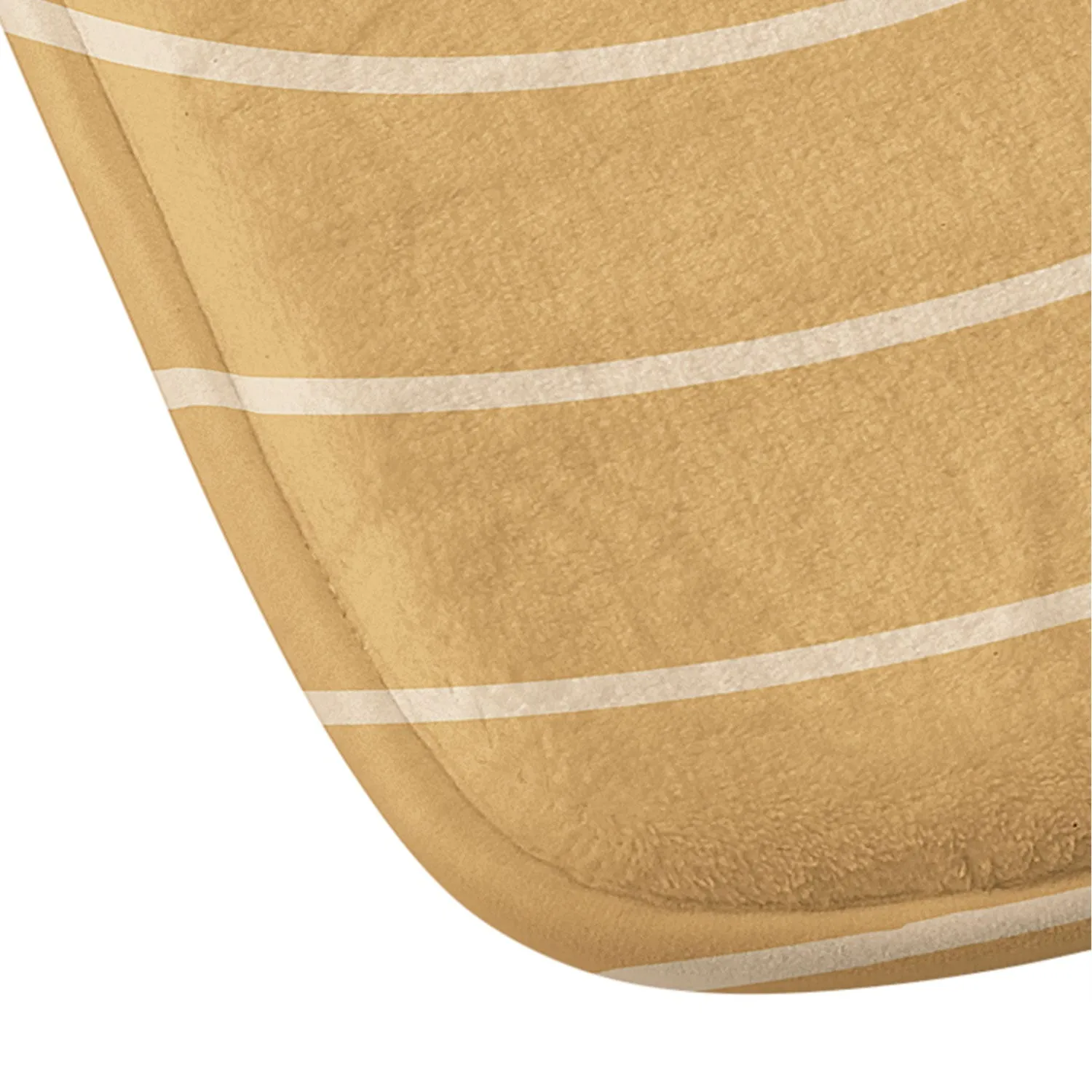 MINIMAL LINE CURVATURE ORANGE MEMORY FOAM BATH MAT
