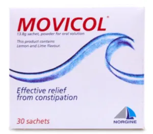 Movicol adults, adolescents, and elderly people to relieve chronic constipation lemon flavor 13.8g /bag-30 bags of Movicol Lemon and Lime Flavour Saches 30 Pack