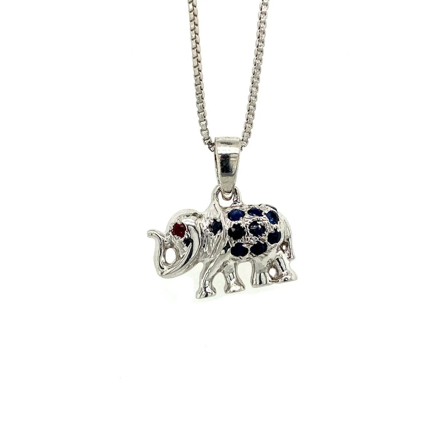 Multi Colour Stone Pendant in .925 Sterling Silver - KSP 30483