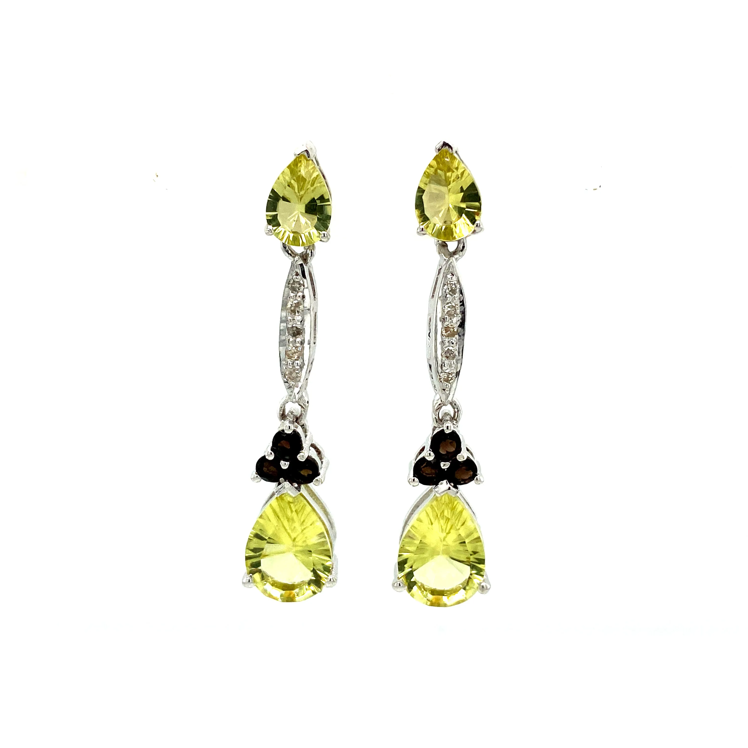 Multi Colour Stones Earring in .925 Sterling Silver KST - 52087