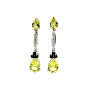 Multi Colour Stones Earring in .925 Sterling Silver KST - 52087