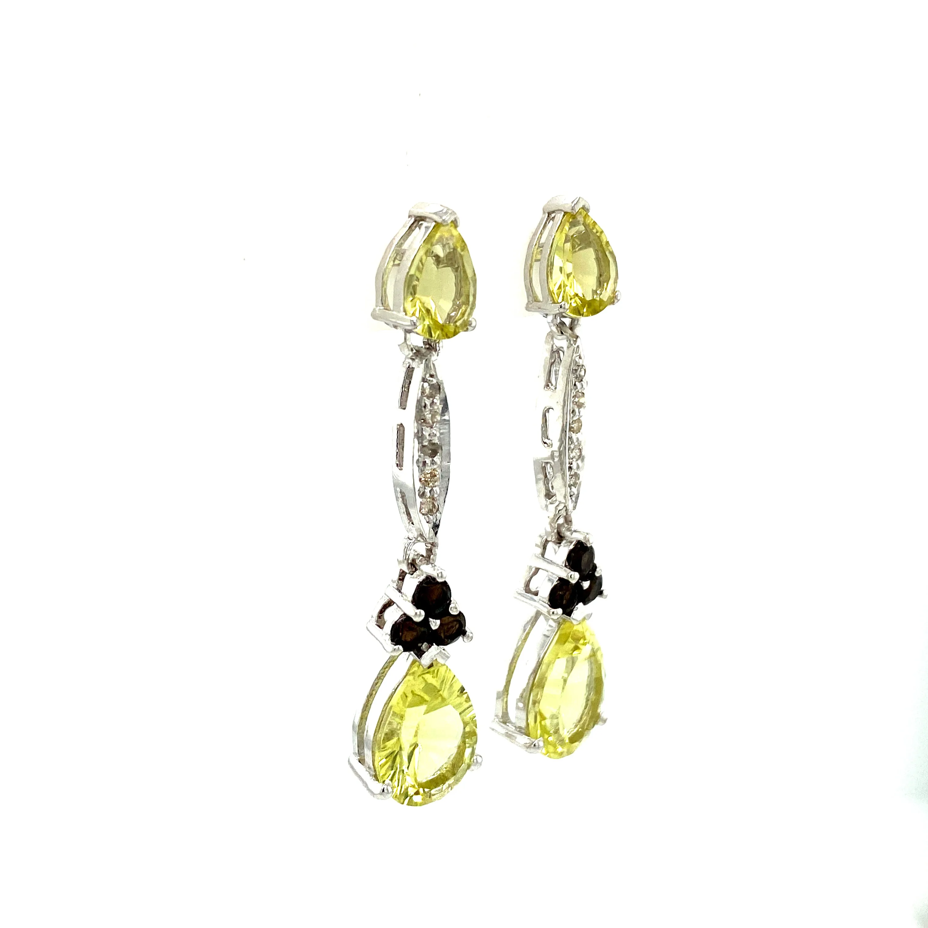 Multi Colour Stones Earring in .925 Sterling Silver KST - 52087