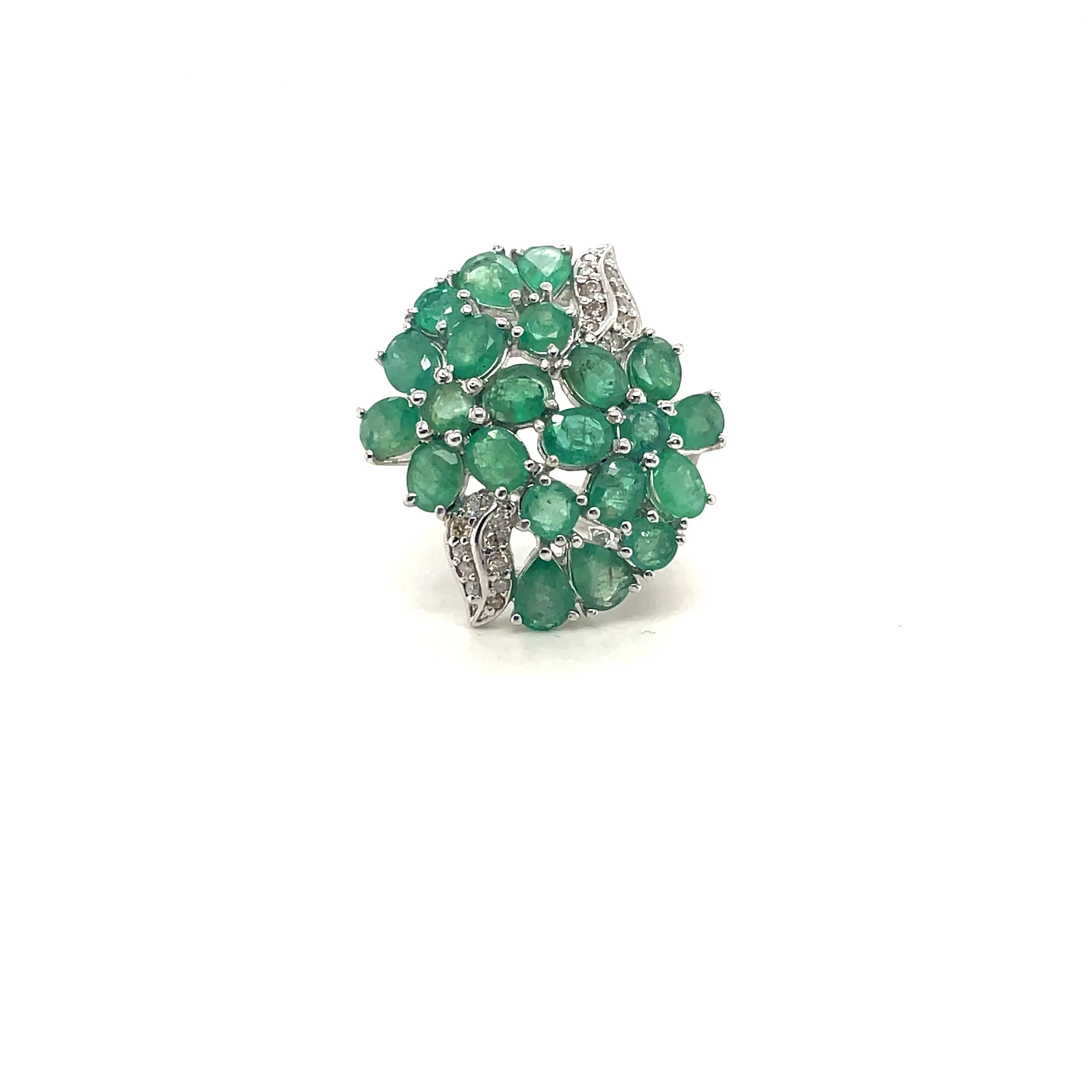 Multi Colour Stones Ring in .925 Sterling Silver - KSR 18884