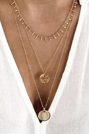 Multi Layer Coin Necklace