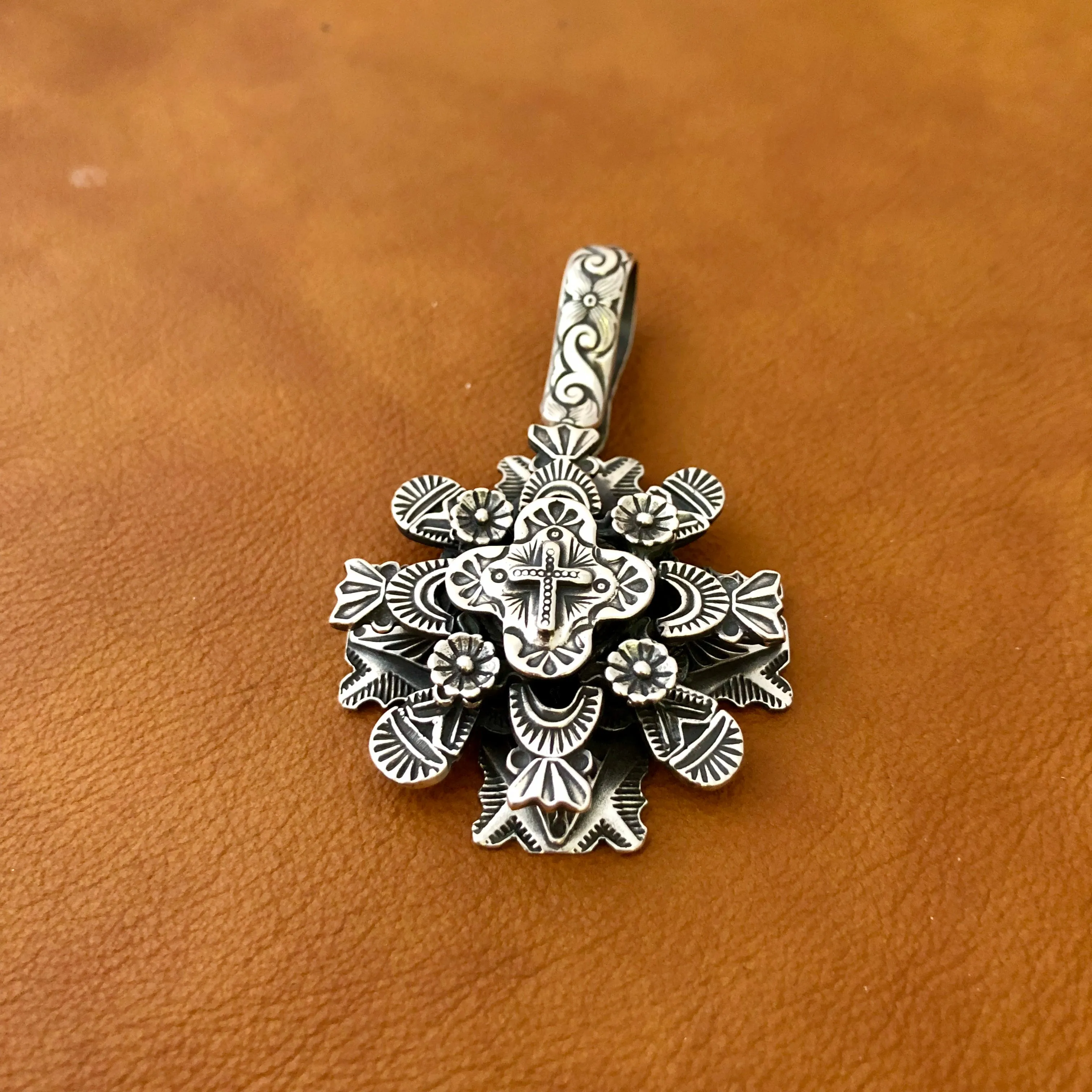 Multi Layer Cross Pendant I