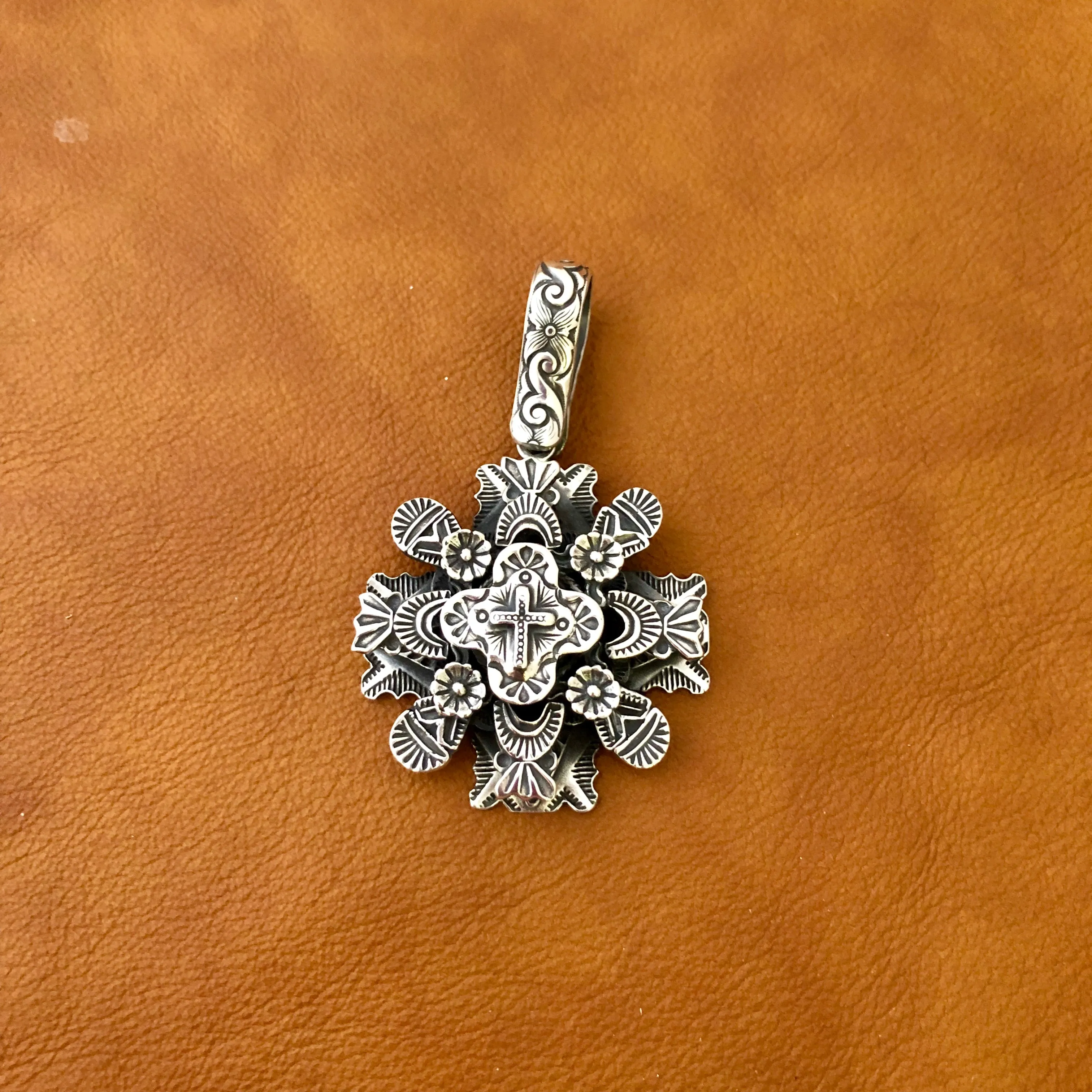 Multi Layer Cross Pendant I