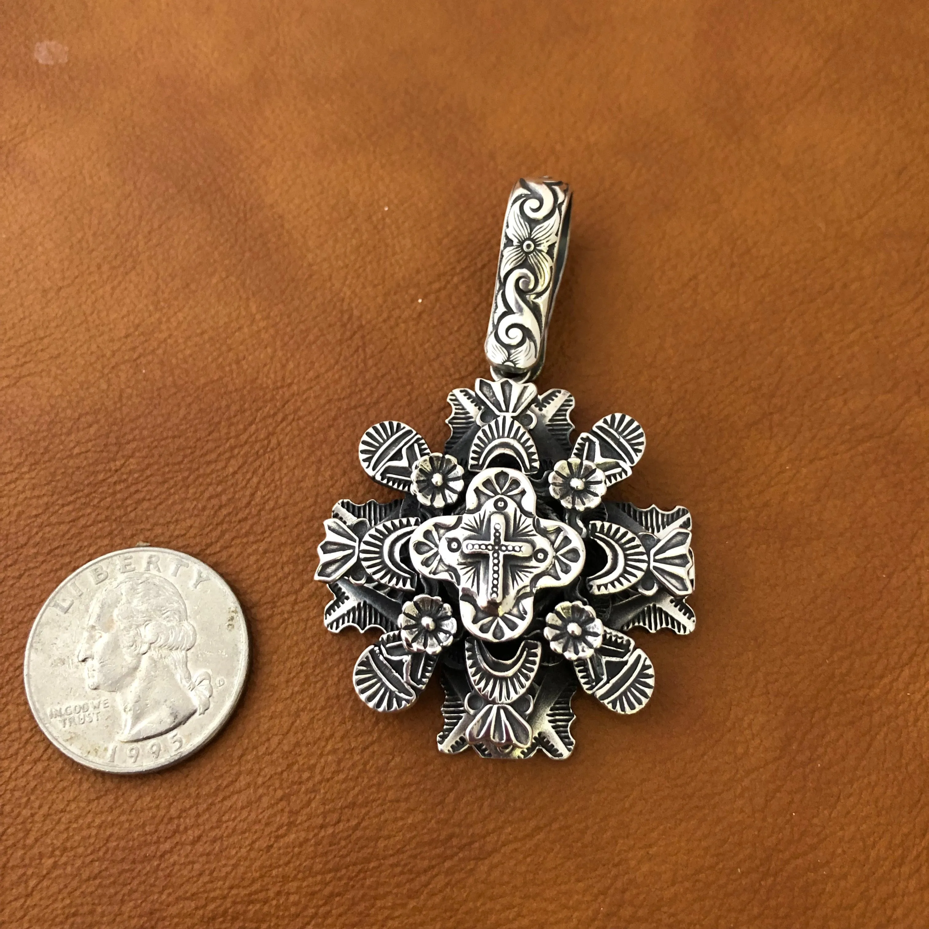 Multi Layer Cross Pendant I