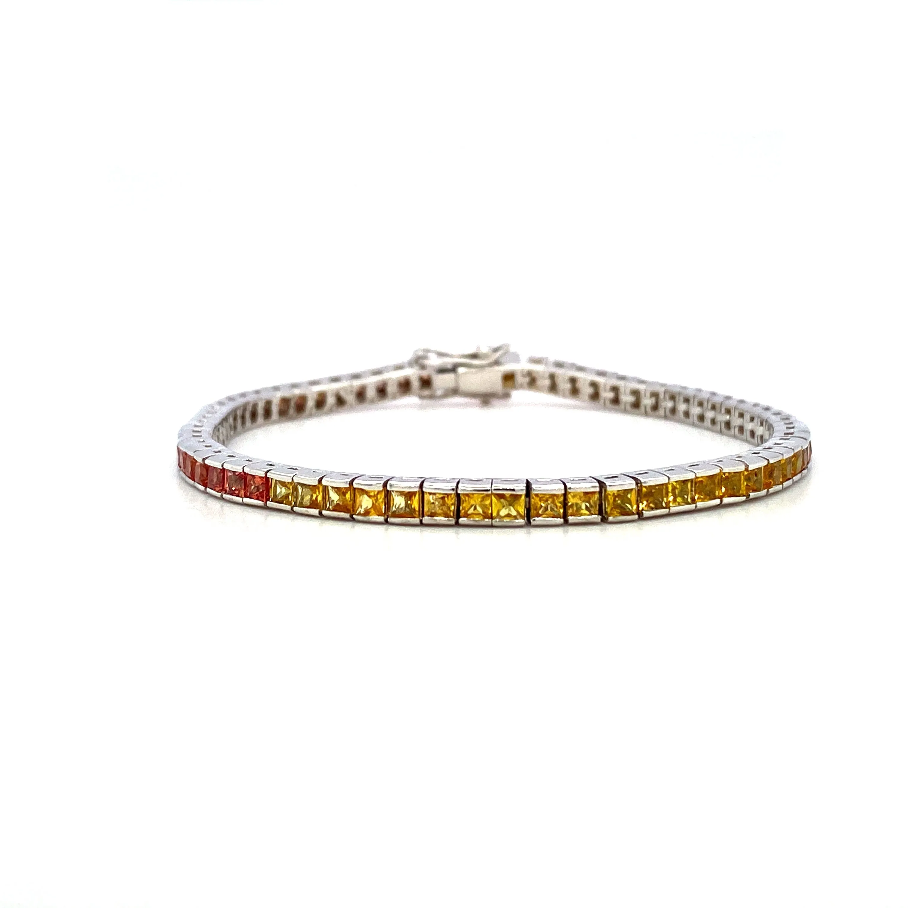 Multi Sapphire Bracelet in .925 Sterling Silver - KSD 40202