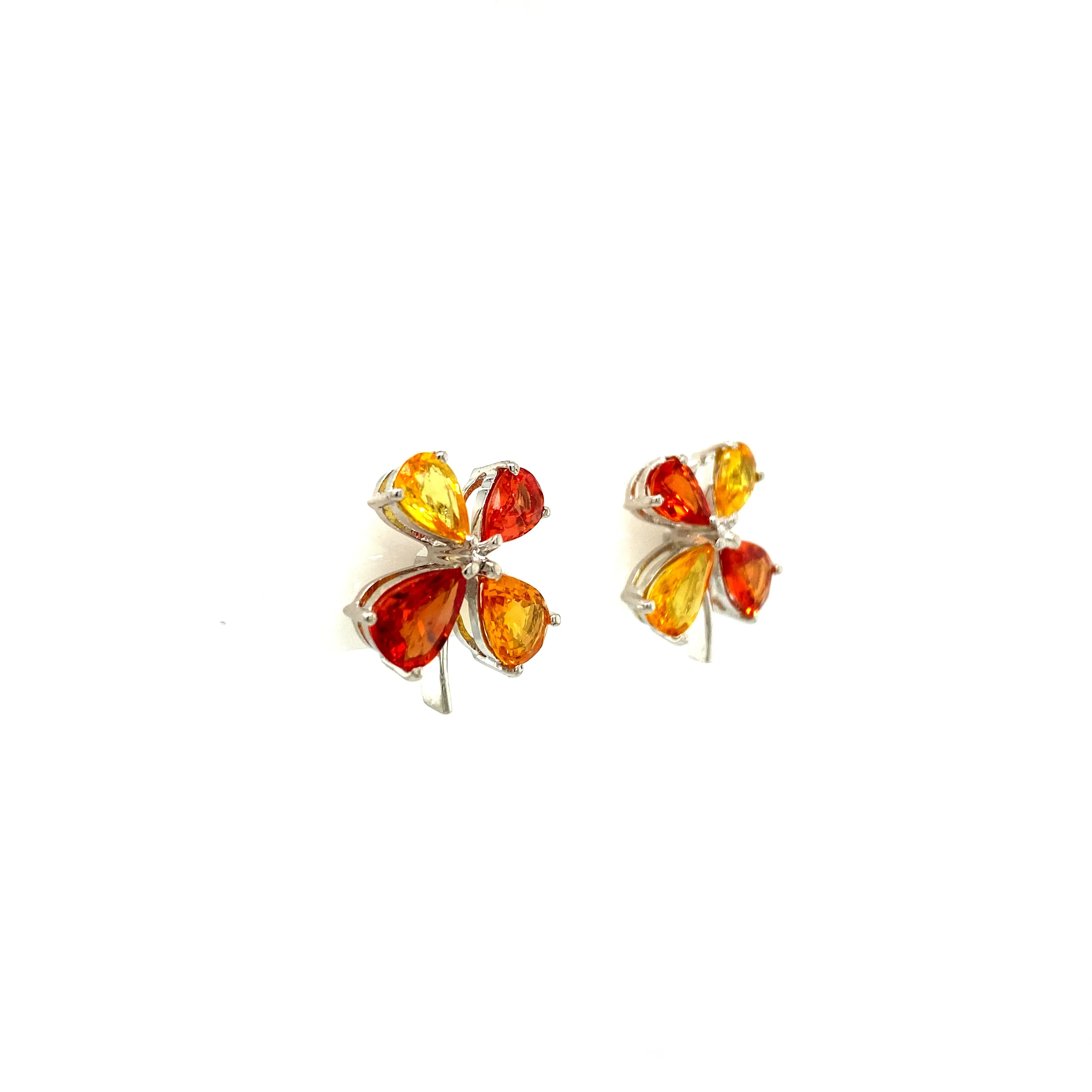 Multi Sapphire Earring in .925 Sterling Silver - KST 52994