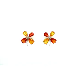 Multi Sapphire Earring in .925 Sterling Silver - KST 52994