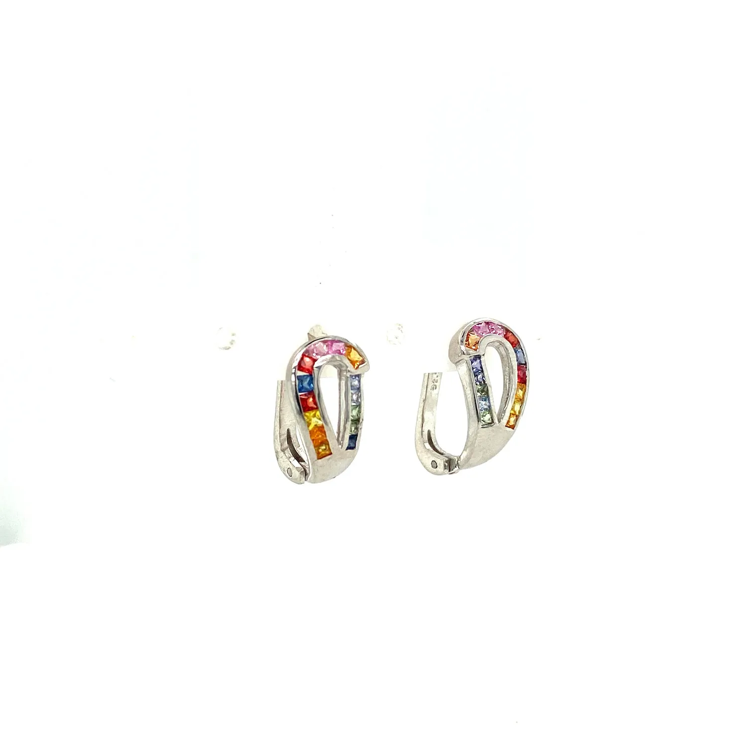 Multi Sapphire Jewellery Set in .925 Sterling Silver - KSS 6553