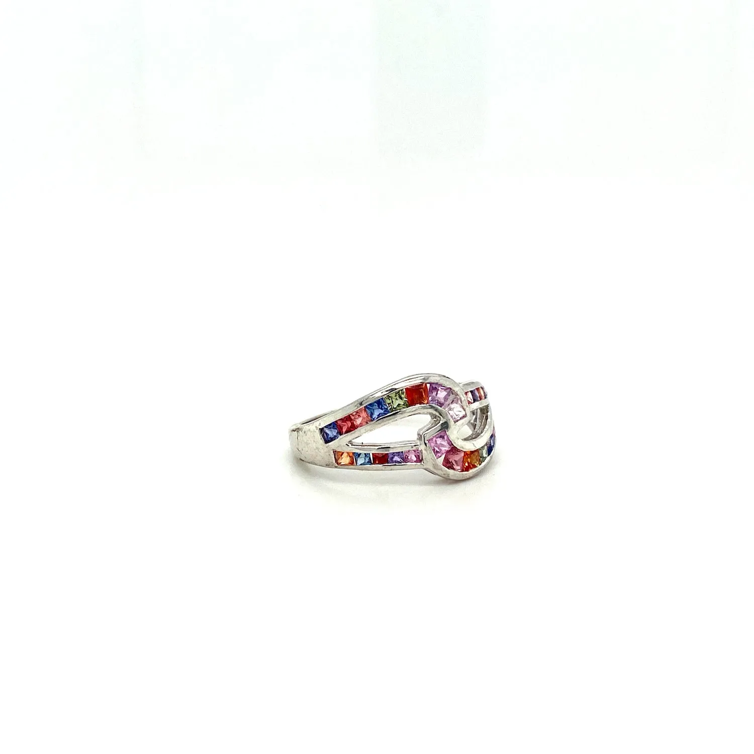 Multi Sapphire Jewellery Set in .925 Sterling Silver - KSS 6553