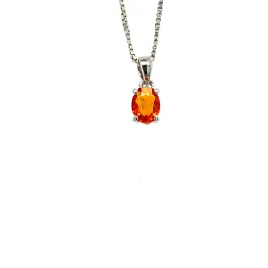 Multi Sapphire Pendant in .925 Sterling Silver - KSP 38228