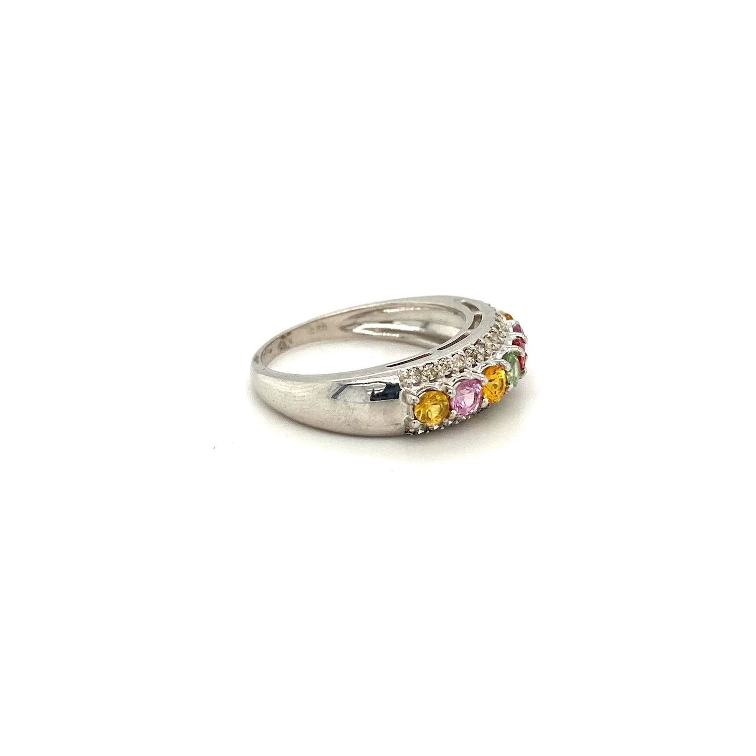 Multi Sapphire Ring in .925 Sterling Silver - KSR 12652