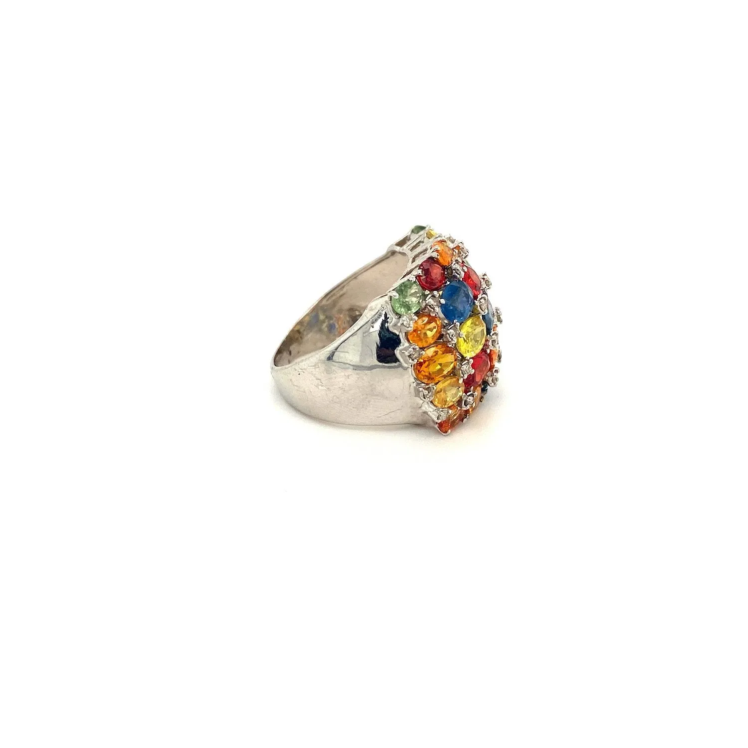 Multi Sapphire Ring in .925 Sterling Silver - KSR 13352