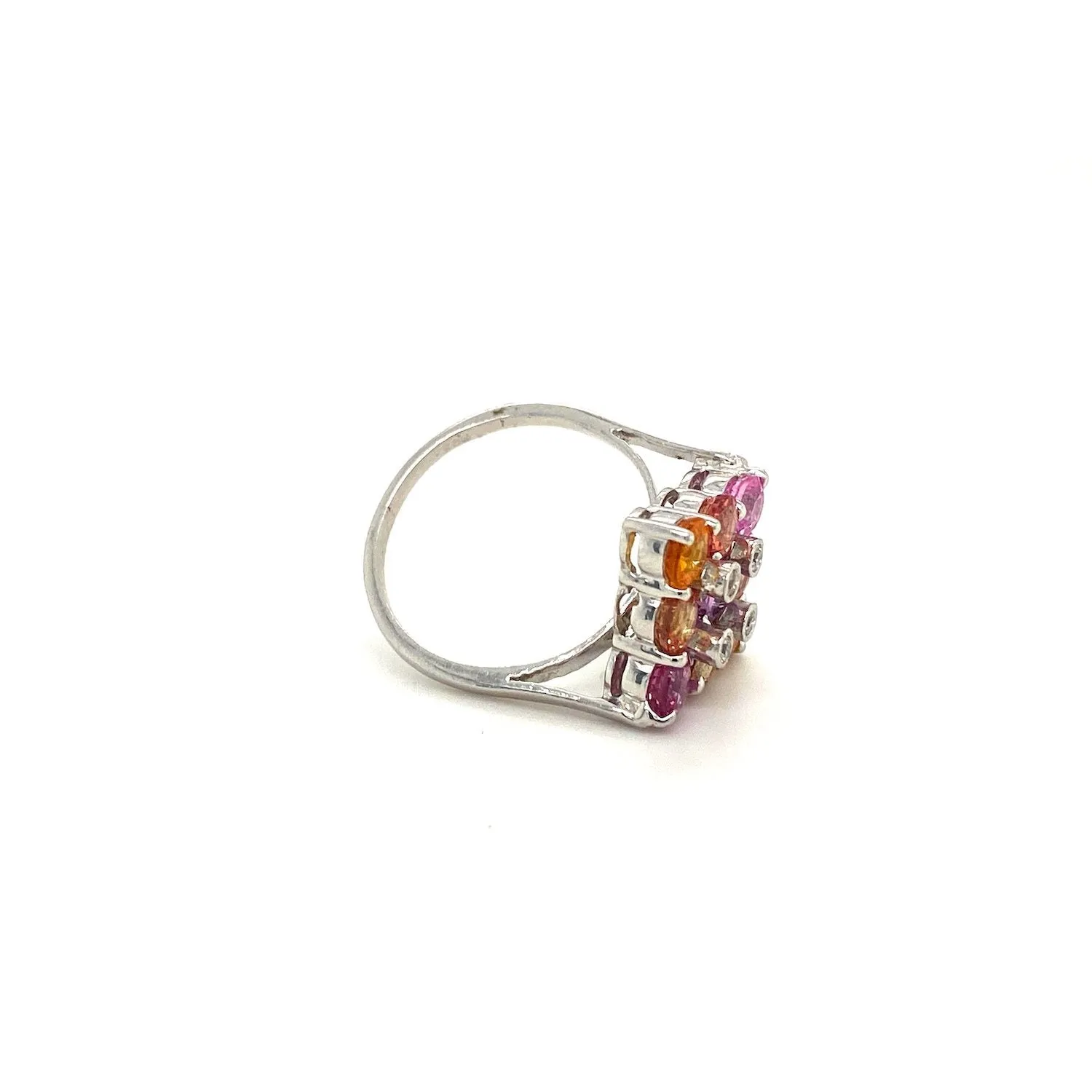 Multi Sapphire Ring in .925 Sterling Silver - KSR 14012