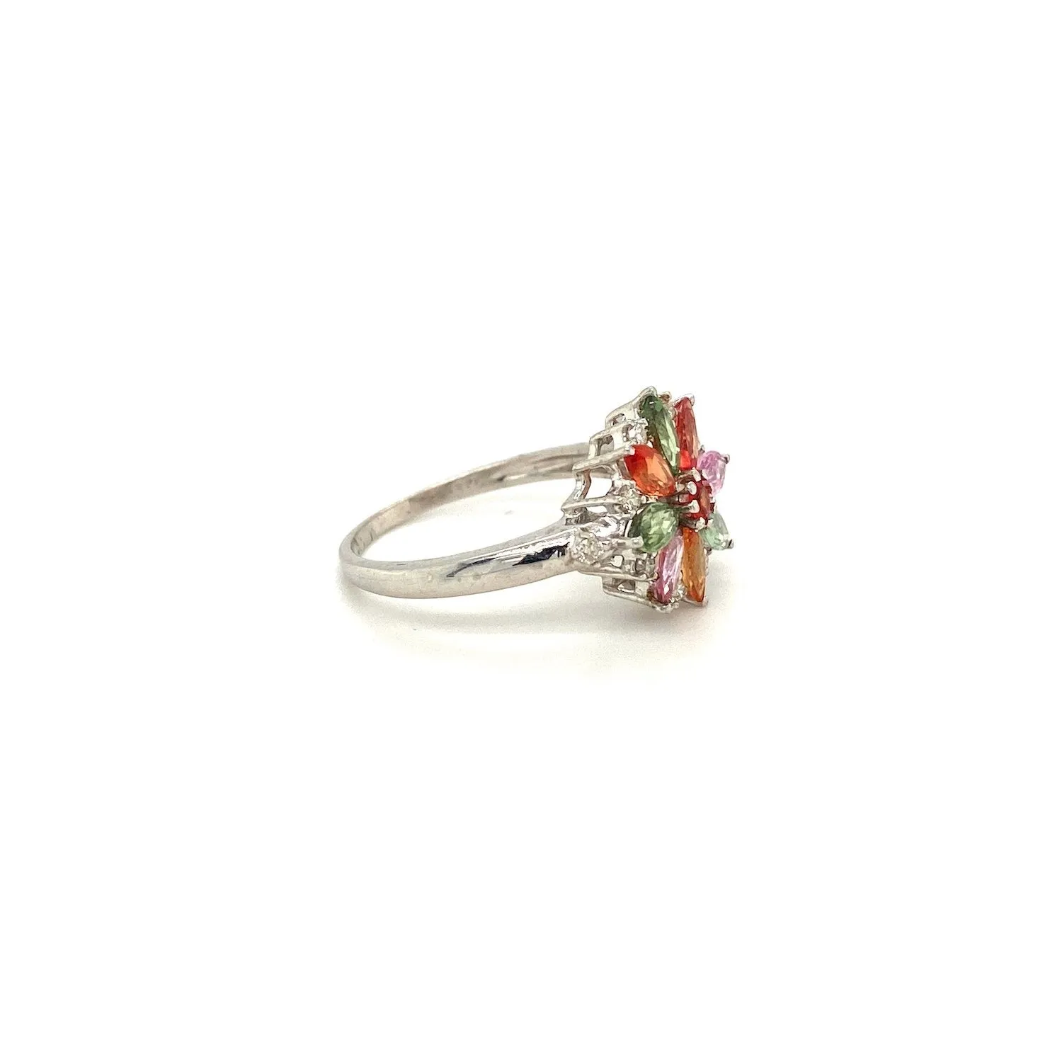 Multi Sapphire Ring in .925 Sterling Silver - KSR 14207