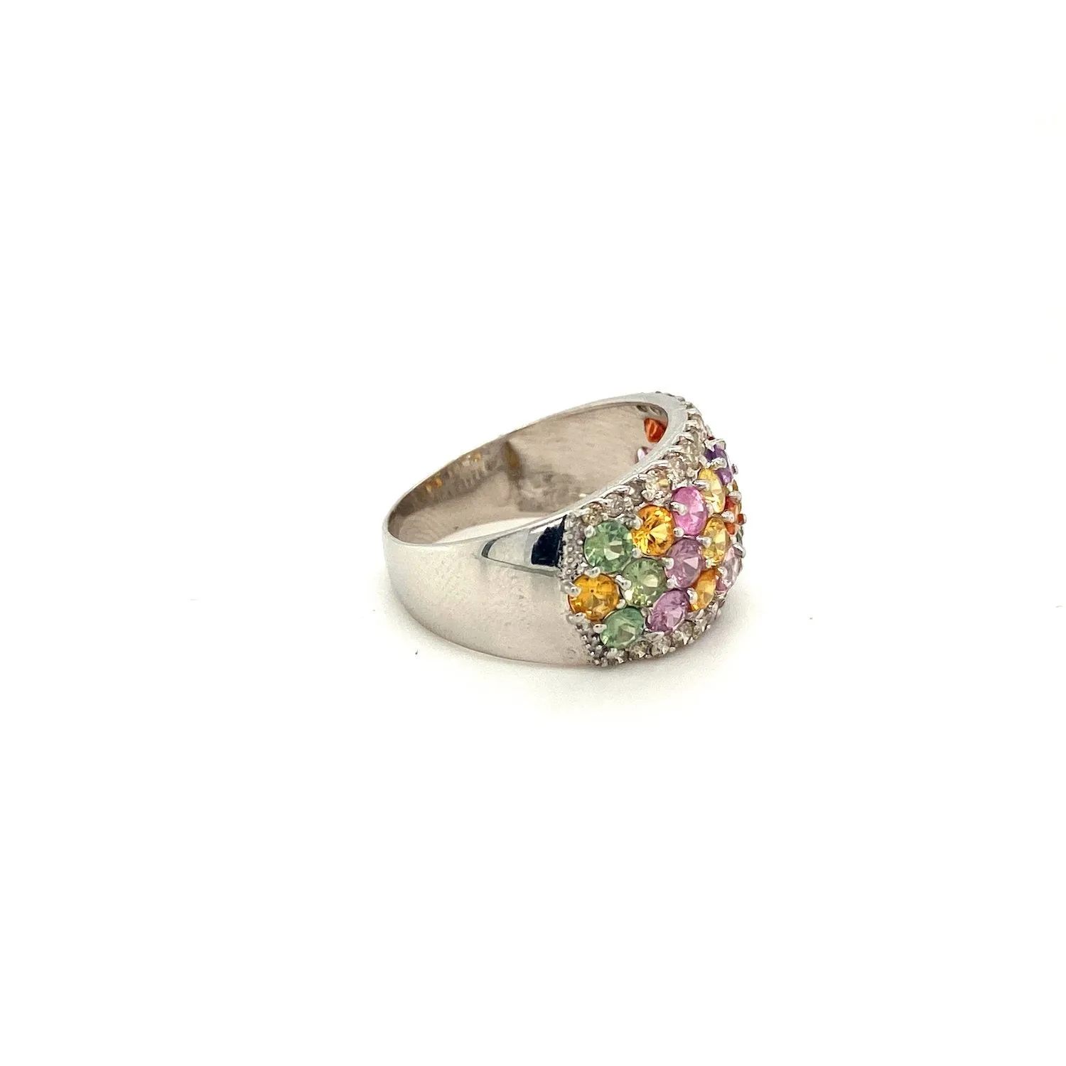 Multi Sapphire Ring in .925 Sterling Silver - KSR 15384
